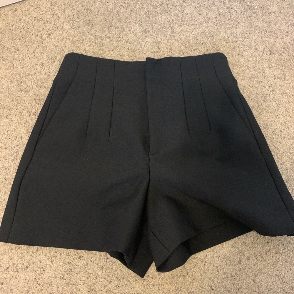Zara Black Dress Shorts